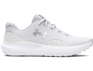 Under Armour – 3027007 UA W CHARGED SURGE 4 – White/Distant Gray/Metallic Silver